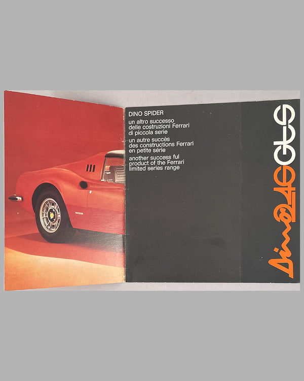 Ferrari 246 Dino GTS factory sales brochure, 1973, #76/73 - l'art