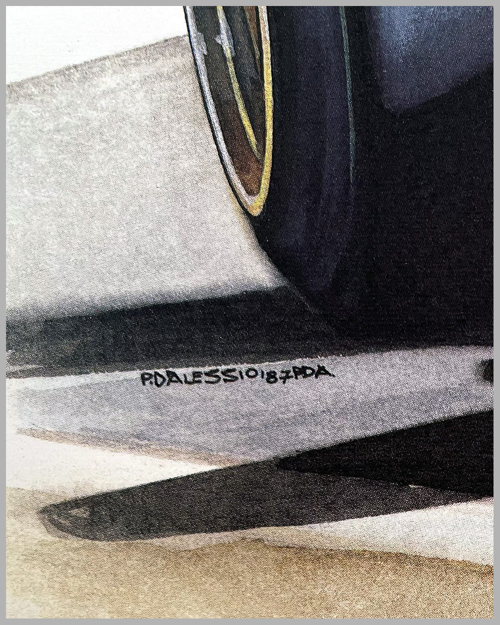 Ferrari 312 B/B2 Formula 1 Car print by Paolo d’Alessio, 1987 3