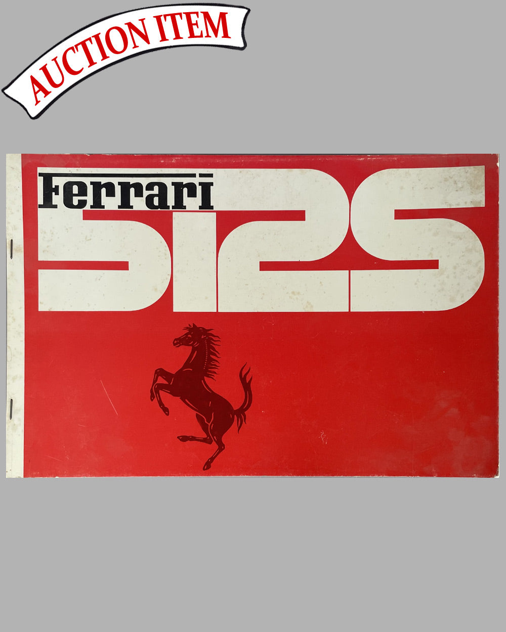 4 - Ferrari 512S factory operation and maintenance instruction book, 1970