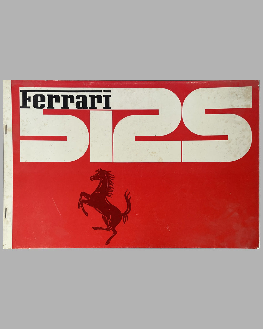Ferrari 512S factory operation & maintenance instruction book, 1970