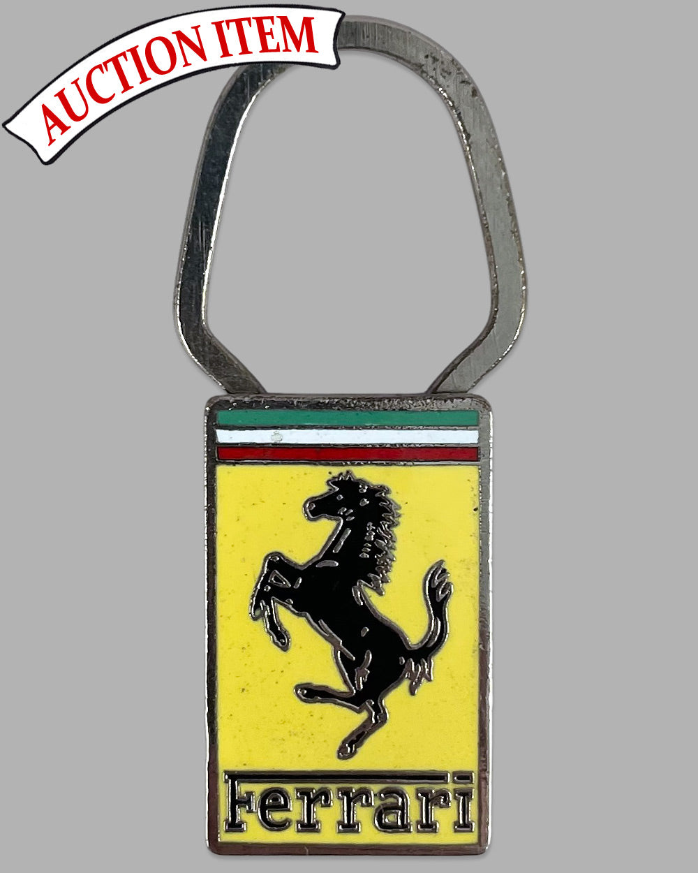 Ferrari factory keychain made by Lorioli in Milan, Italy