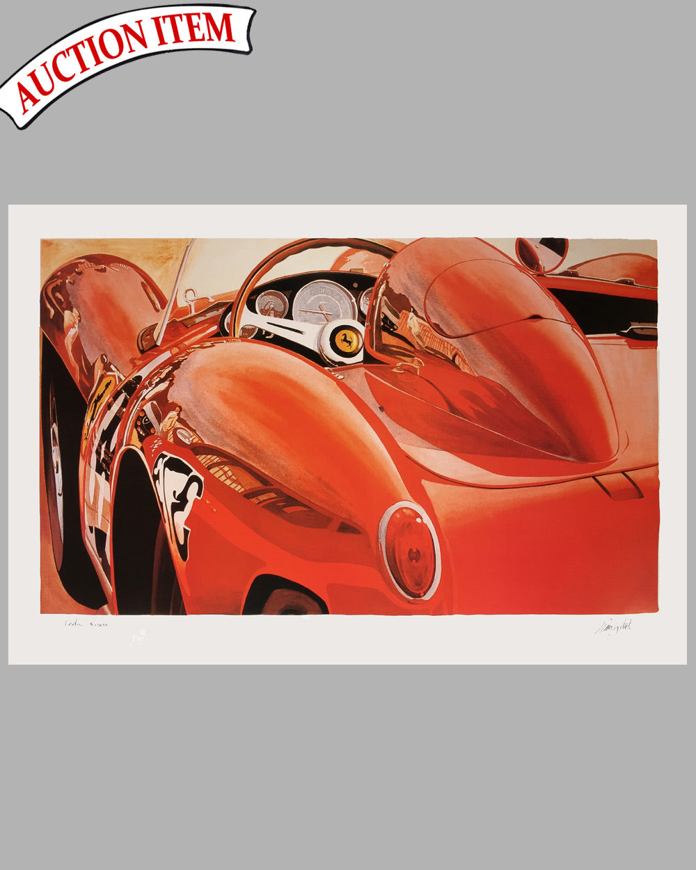 Ferrari 250 Testa Rossa print by Alain Mirgalet, France