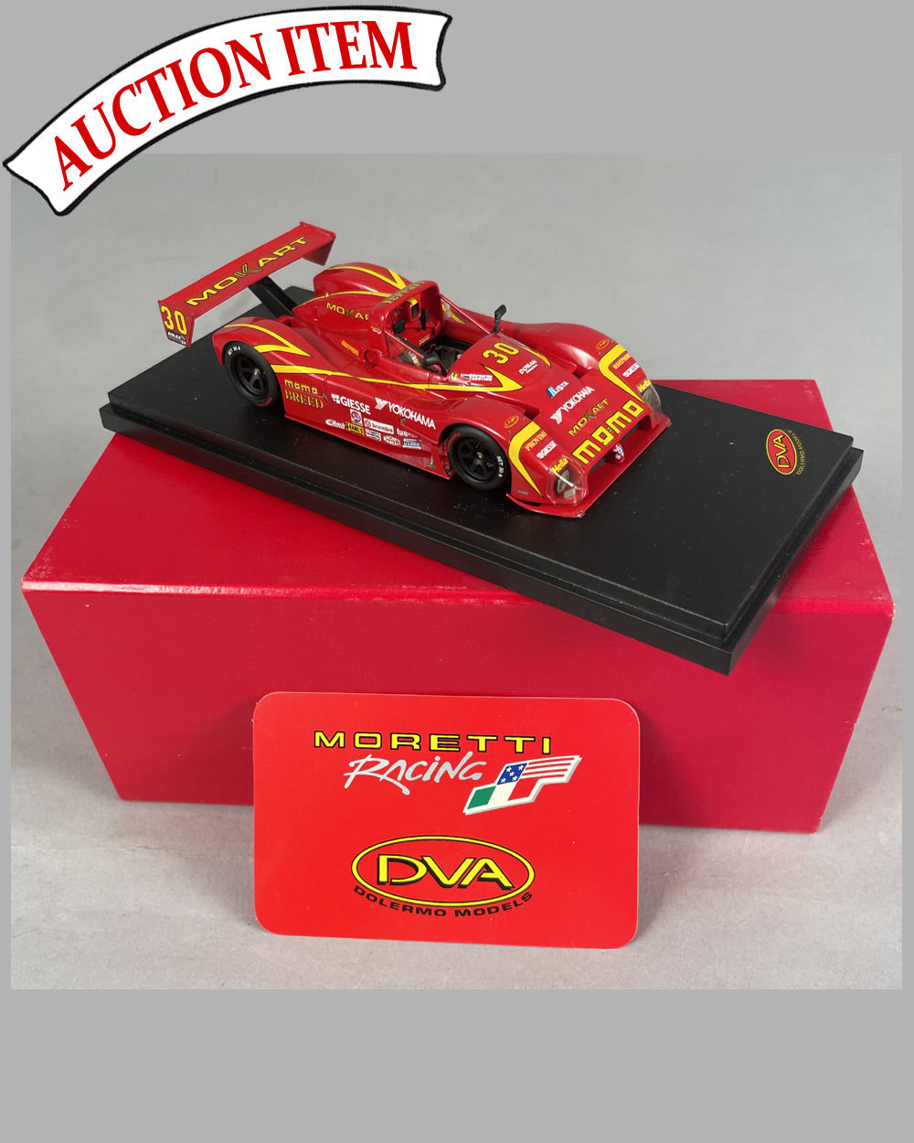 Ferrari 333 SP model by Dolermo Models, autographed by Moretti