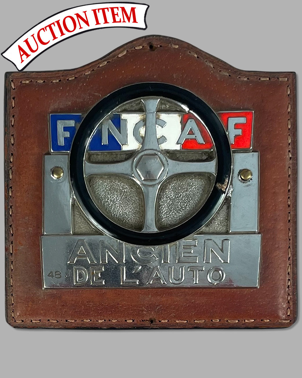 Federation National des Clubs Automobiles Fancois (F.N.C.A.F.) member badge, 1930’s to 1950’s