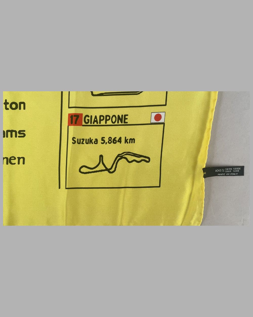 Formula 1 silk scarf, 2000 anniversary 3