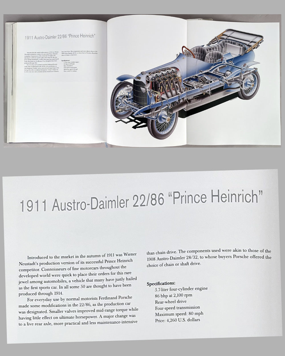 Ferdinand Porsche - Genesis of Genius book by Karl Ludvigsen, 1st edition, 2009 Road, Racing and Aviation Innovation 1900 to 1933 7
