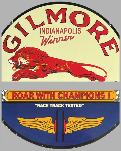 Gilmore – The Red Lion Indianapolis Winner double sided sign, late 1970’s 2