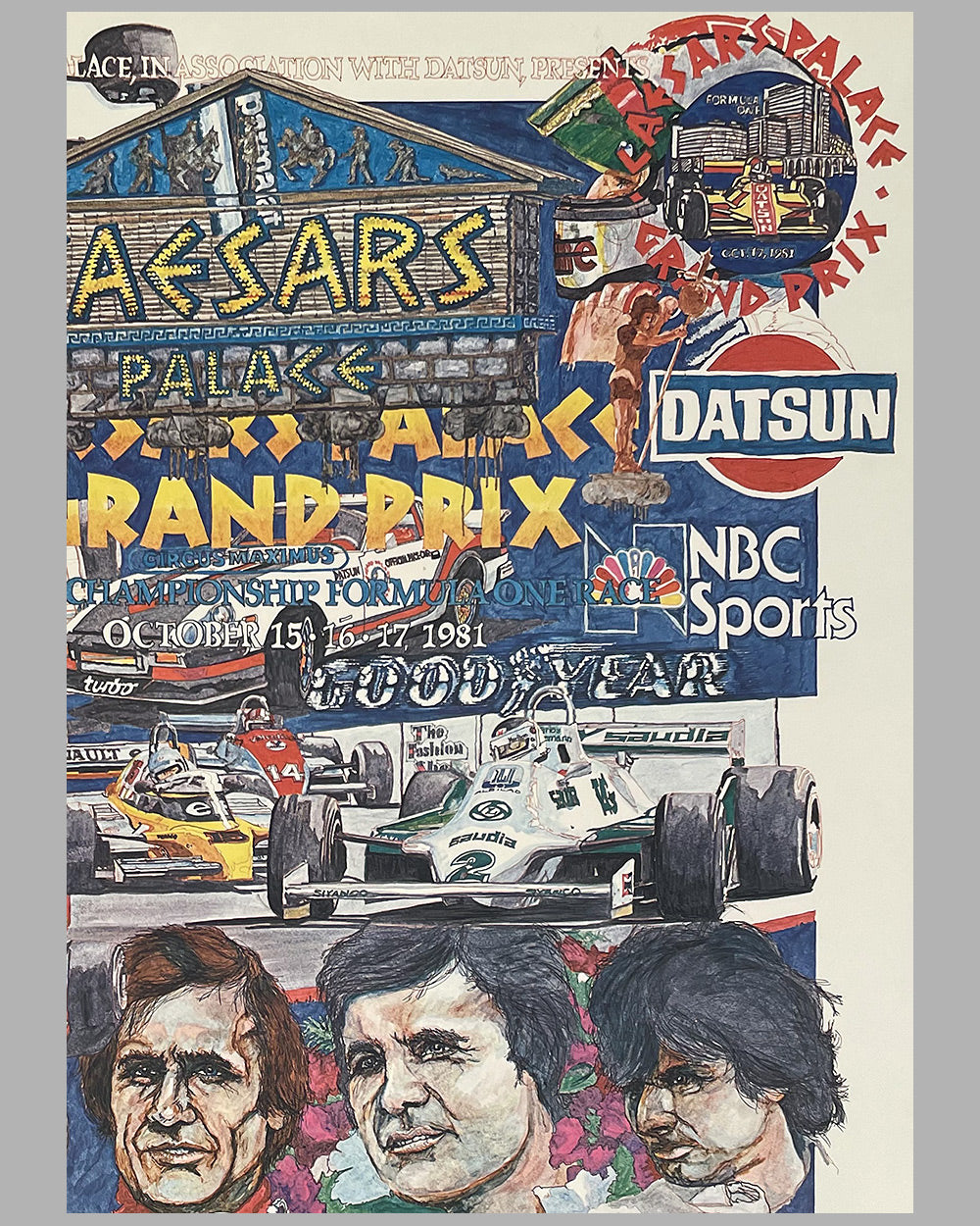 The Original Grand Prix of Caesars Palace print by Ron Burton, 1981 2