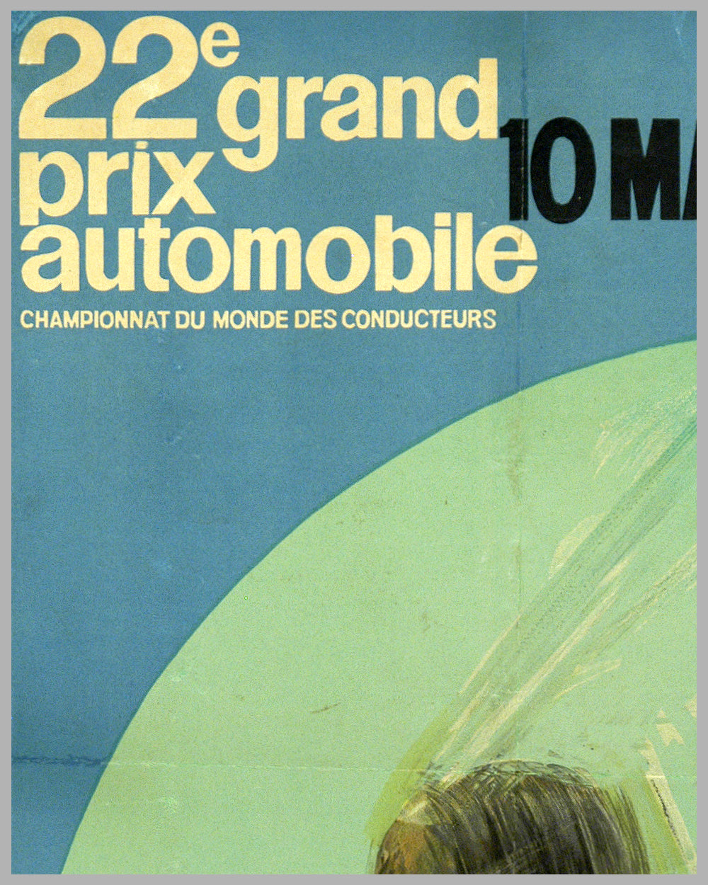 1964 Grand Prix of Monaco original official event poster by J. Ramel, France