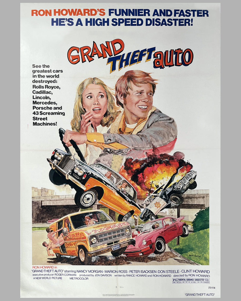 1977 Grand Theft Auto original movie poster