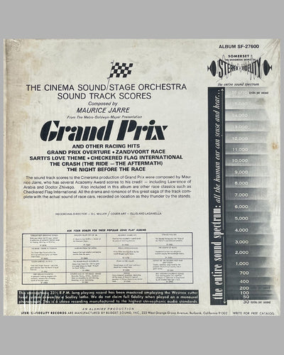 Grand Prix movie original sound track vinyl record 4