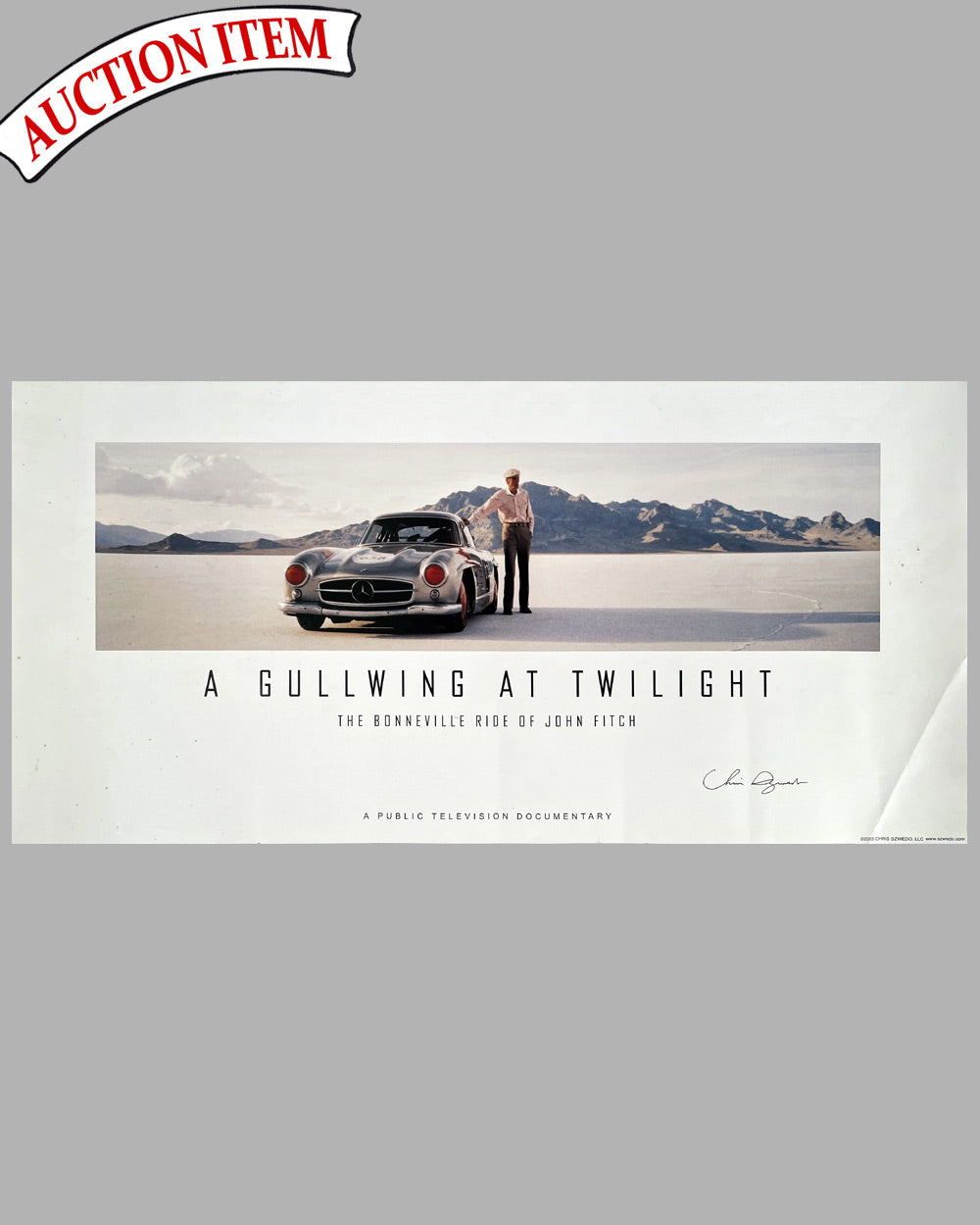 A Gullwing at Twilight - The Bonneville Ride of John Fitch poster, 2005