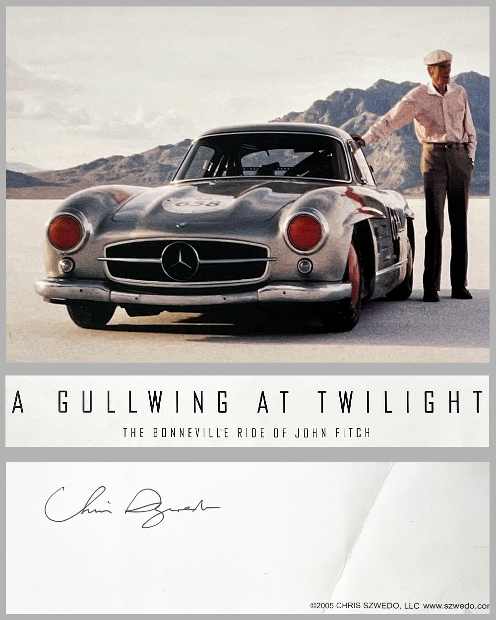 A Gullwing at Twilight - The Bonneville Ride of John Fitch poster, 2005 2