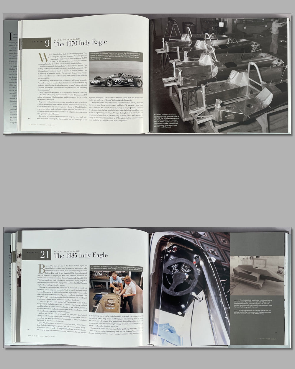 Dan Gurney’s Eagle Racing Cars book by John Zimmermann, 2007, 1st Edition, Rolex edition signed by Gurney 3