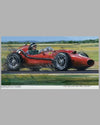 Mike Hawthorn – 1958 World Champion original painting by Nicholas Watts, hand autographed by the driver 2