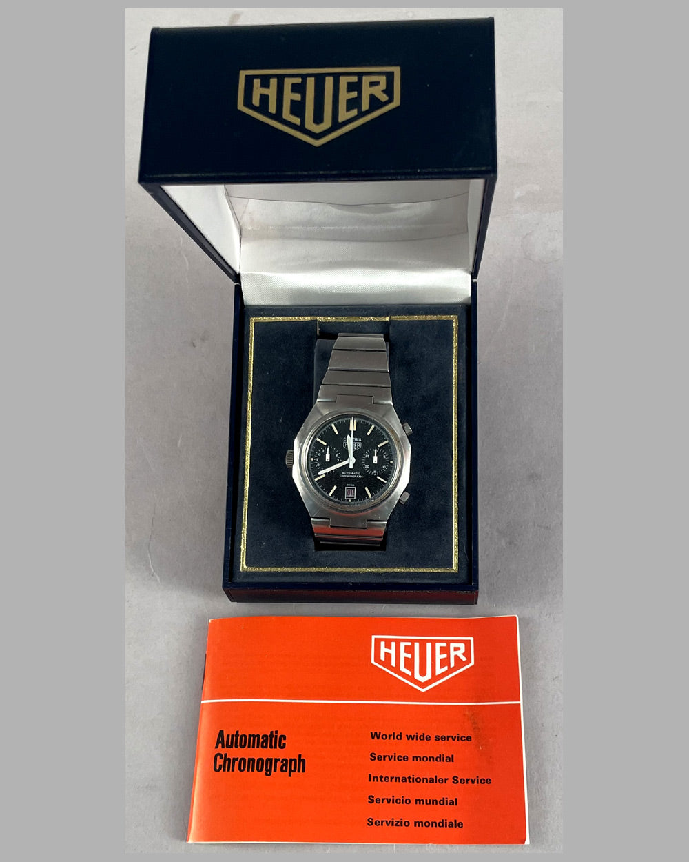 Vintage Heuer Cortina stop watch, 1977, Switzerland