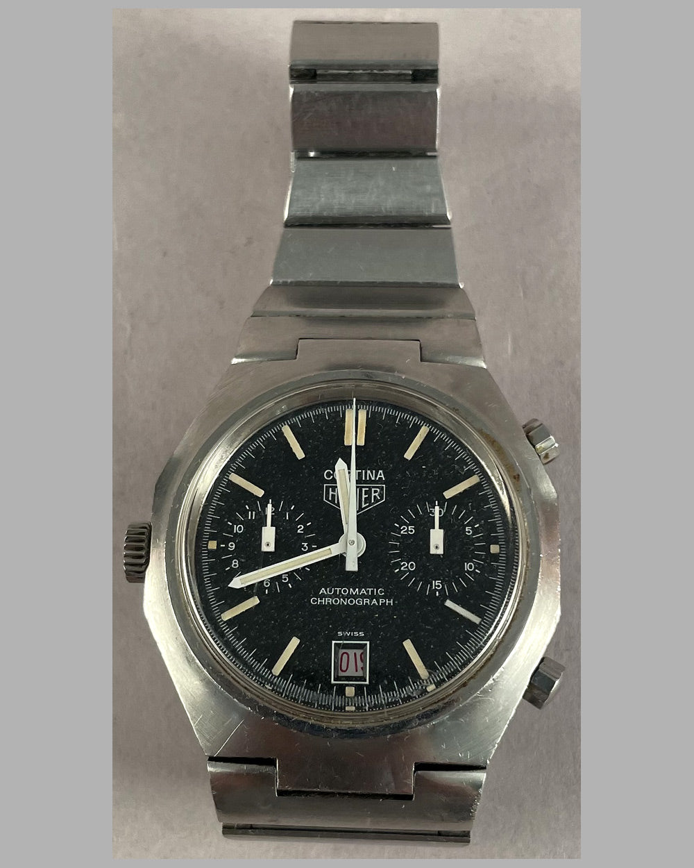 Vintage Heuer Cortina stop watch, 1977 2
