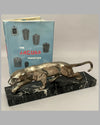 The leaping Jaguar bronze signed sculpture by J. Hugo
