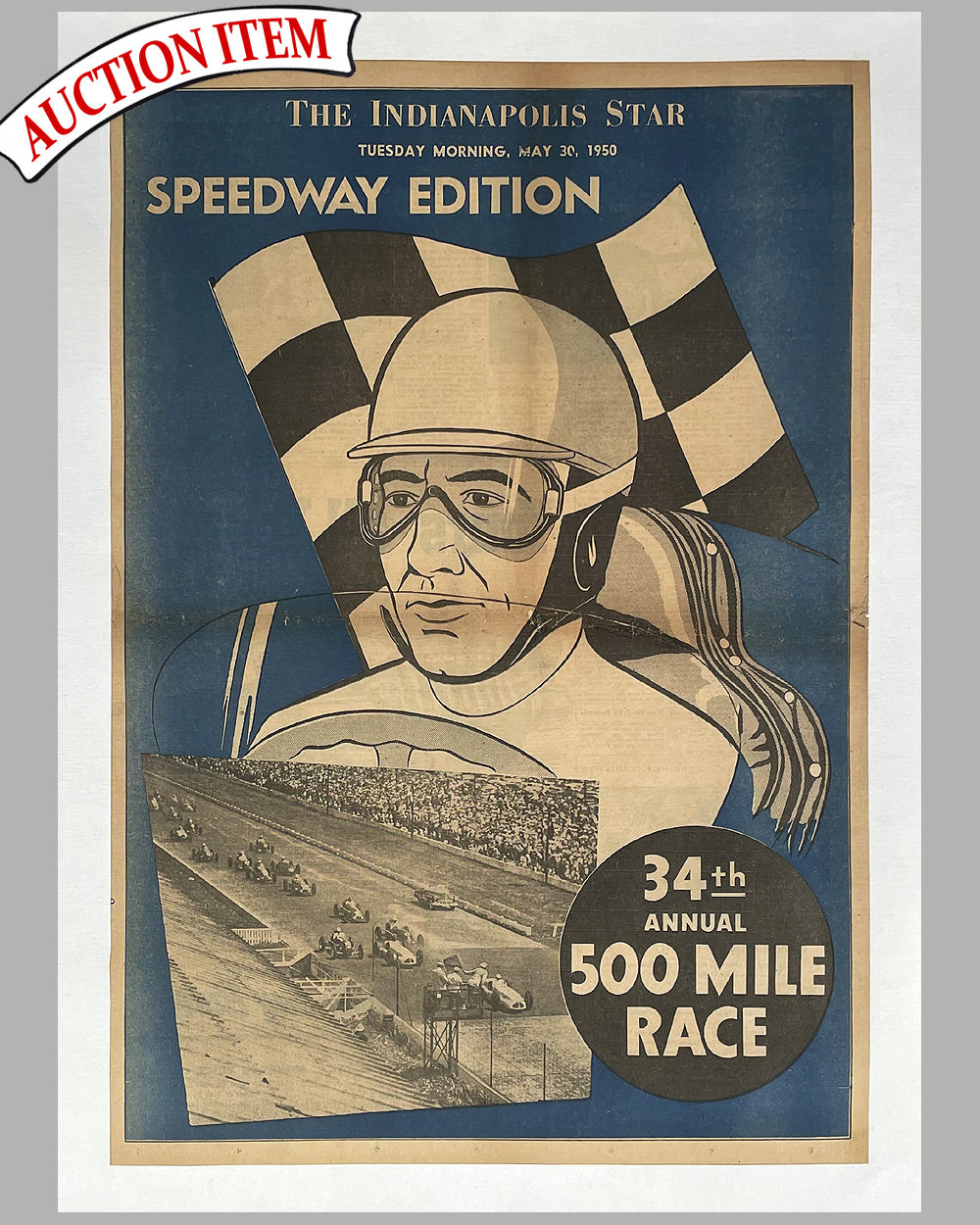 The Indianapolis Star - Speedway Edition cover, 1950