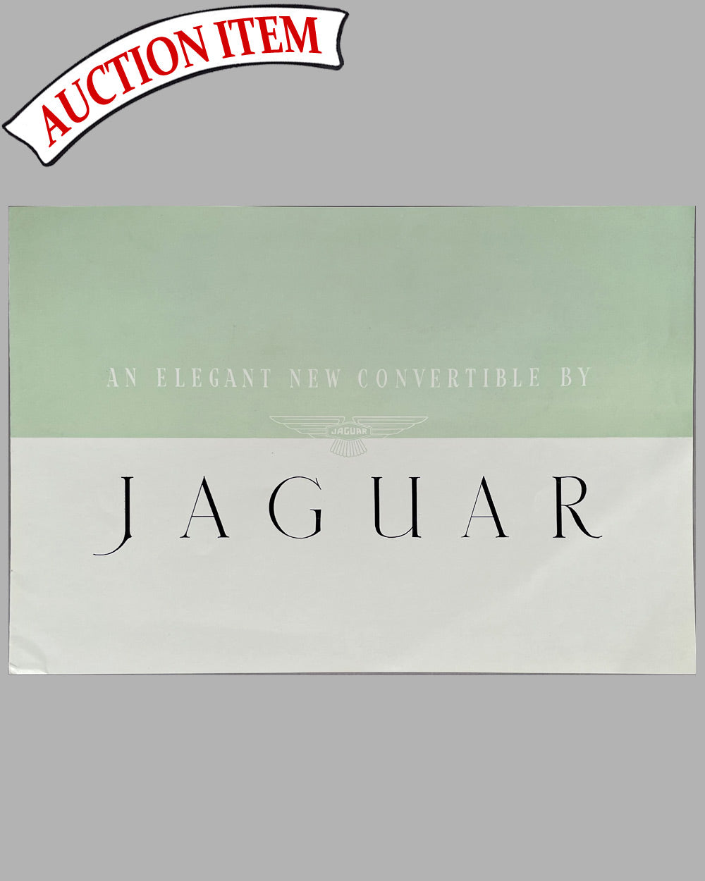 4 - Jaguar XK120 convertible factory sales brochure, early 1950’s