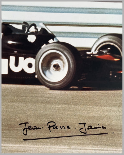 Jean Pierre Jarier autographed color photo 2