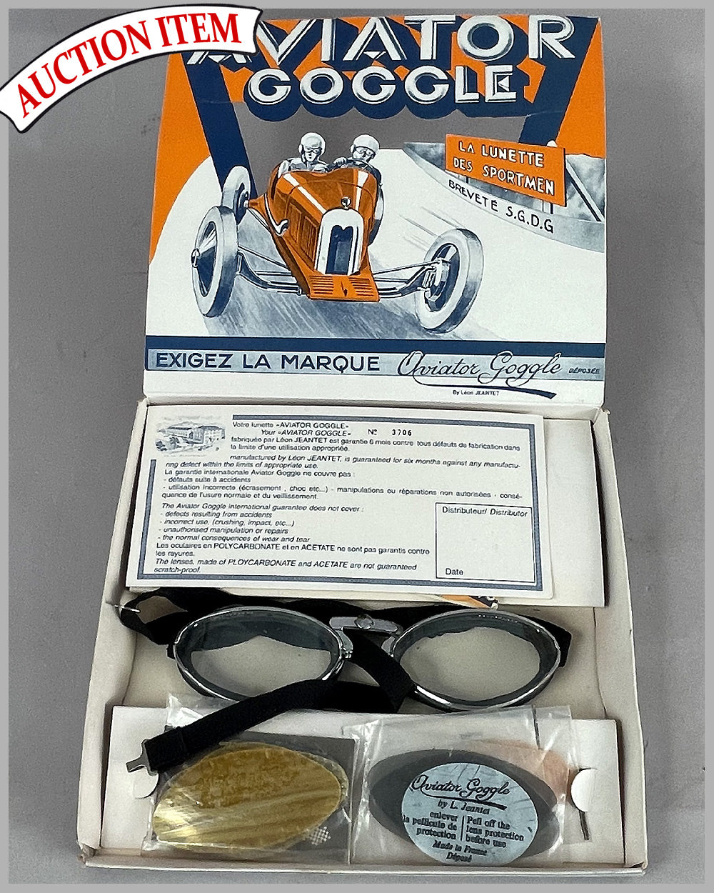 Aviator goggles by Léon Jeantet