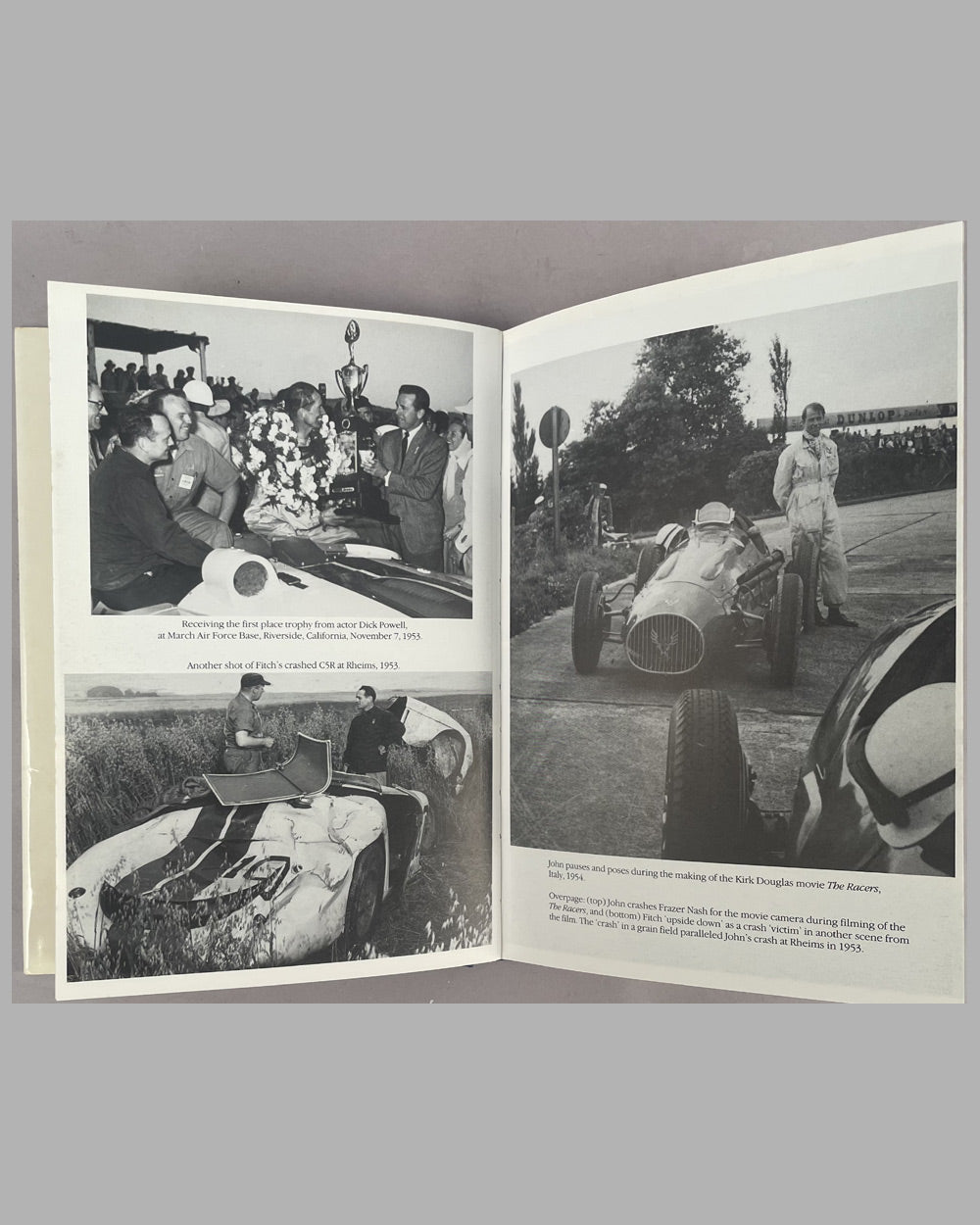 John Fitch - Racing Through Life book by James Grinnell, 1993, 1st edition, signed by the author and hand autographed by John Fitch, authorized biography 4