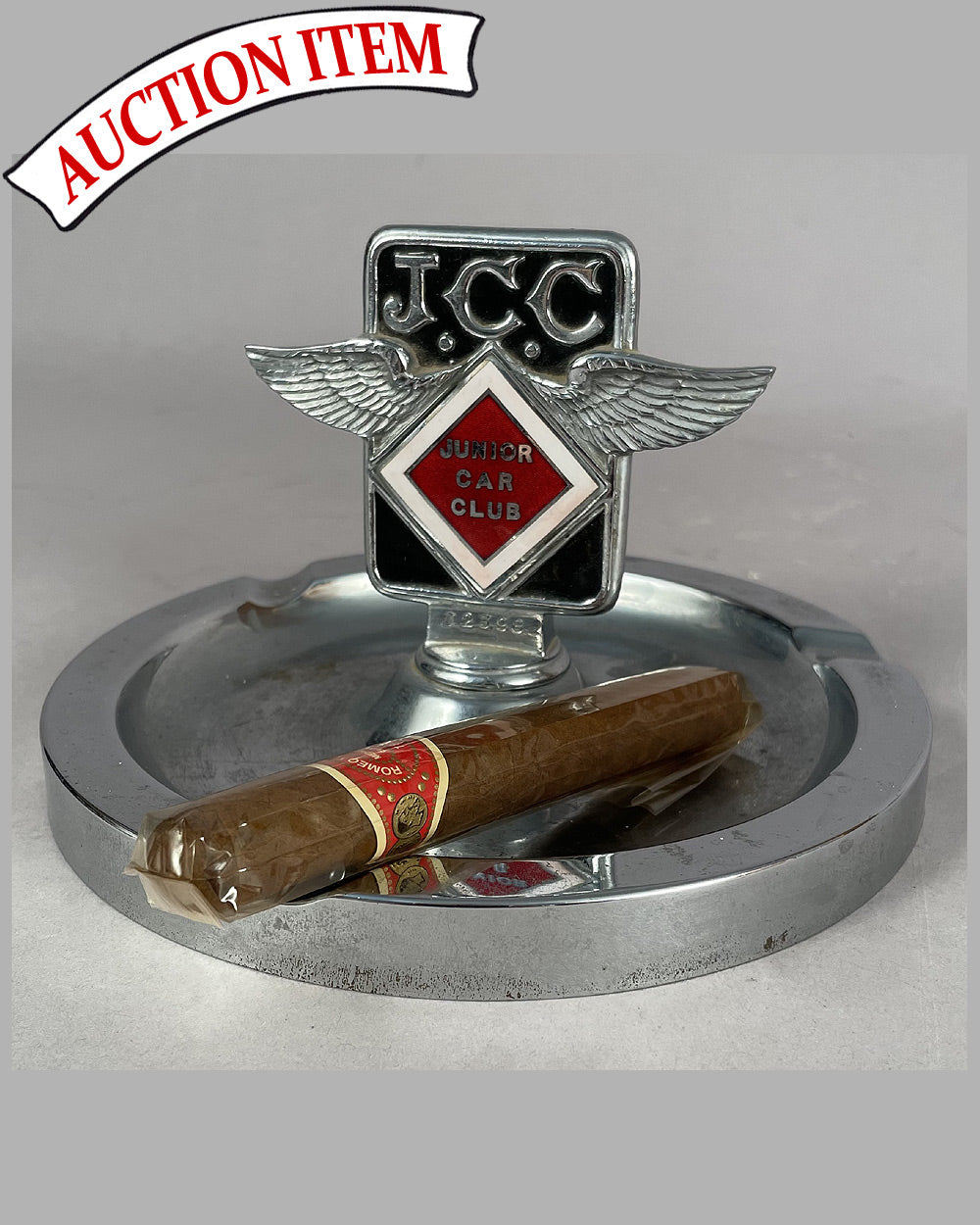 JCC (Junior Car Club) badge / ashtray, U.K. 1950’s