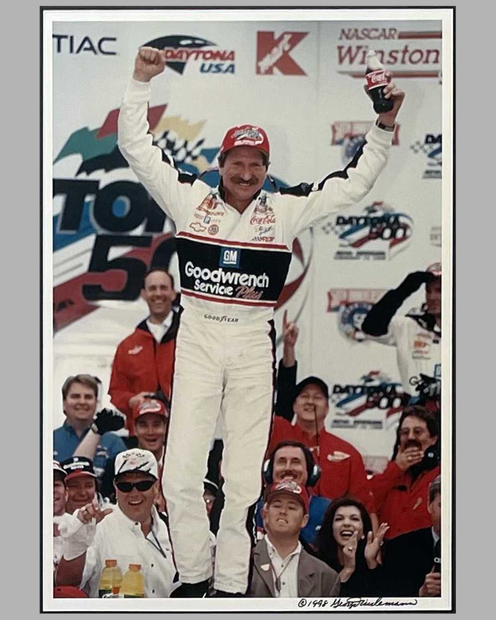 Justice at Last montage autographed by Dale Earnhardt 2