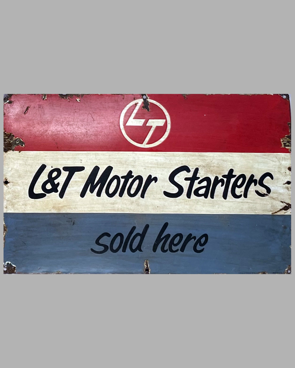 L&T Motor Starters advertising sign