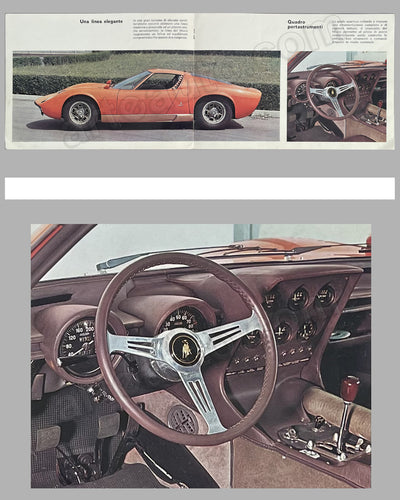 Lamborghini Miura P 400 original factory brochure, 1966 3
