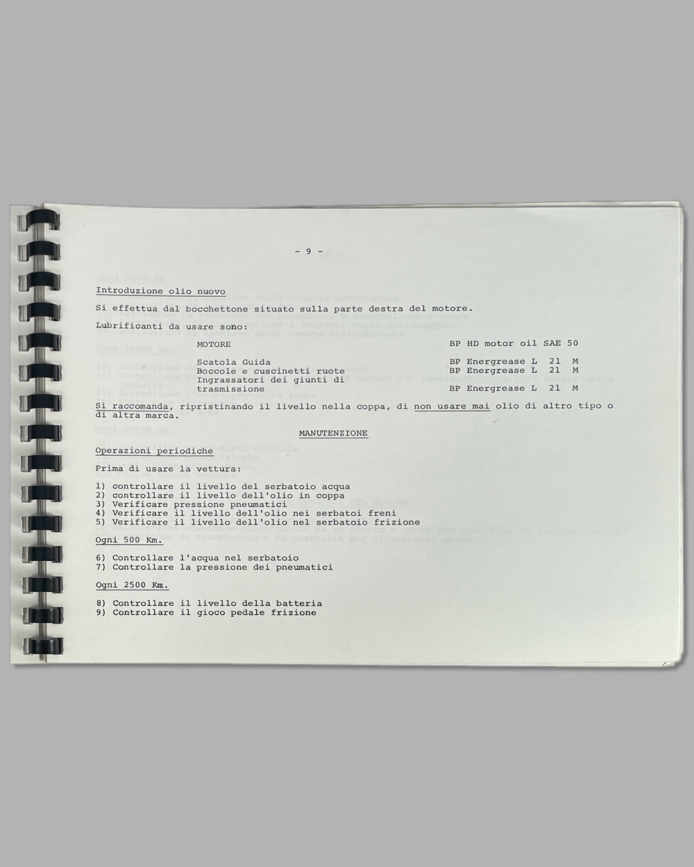 Three Lamborghini Miura P400 mid 1960’s factory publications 5