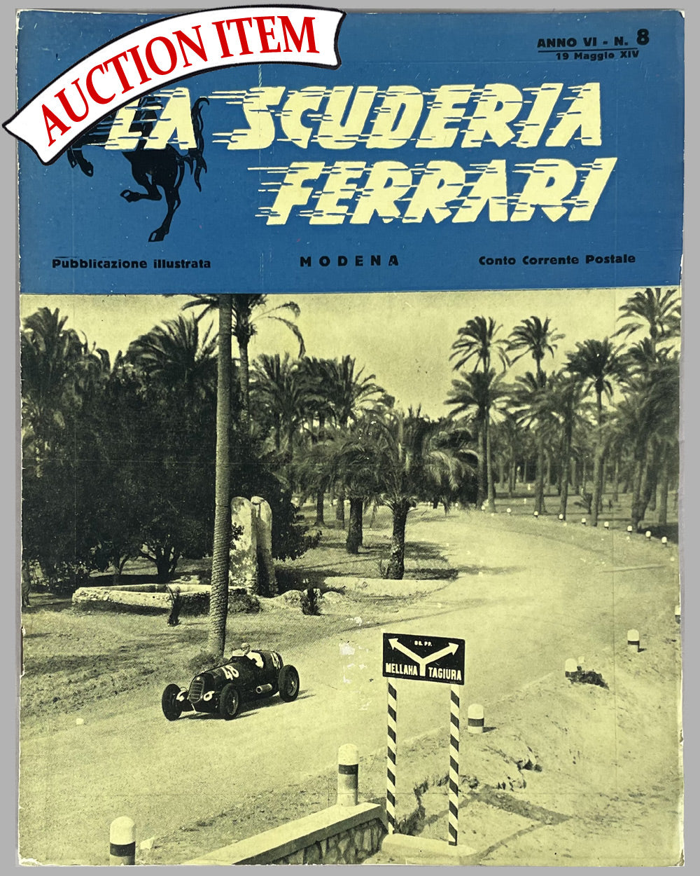 La Scuderia Ferrari factory magazine, May 19, 1936