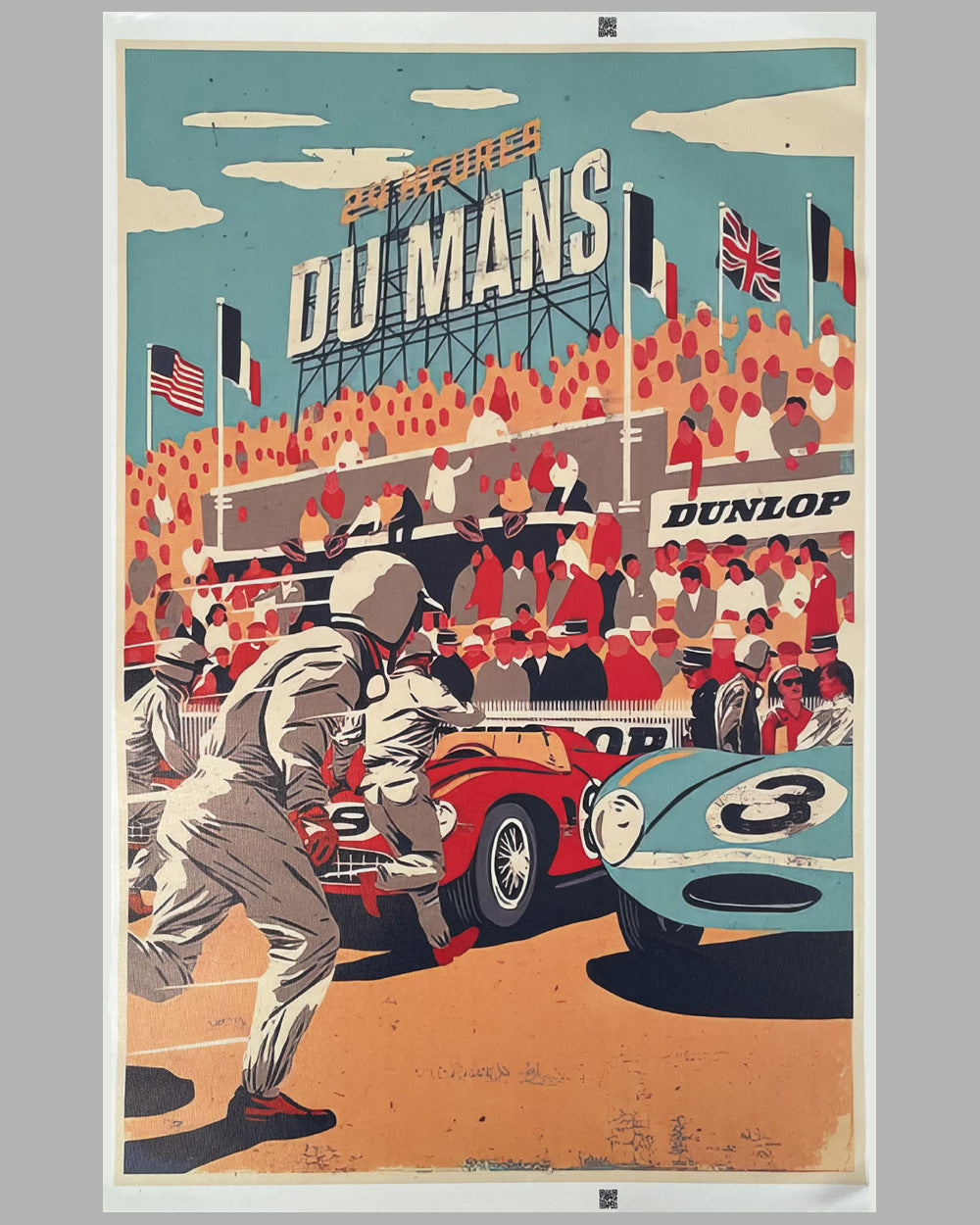 A Le Mans image style poster