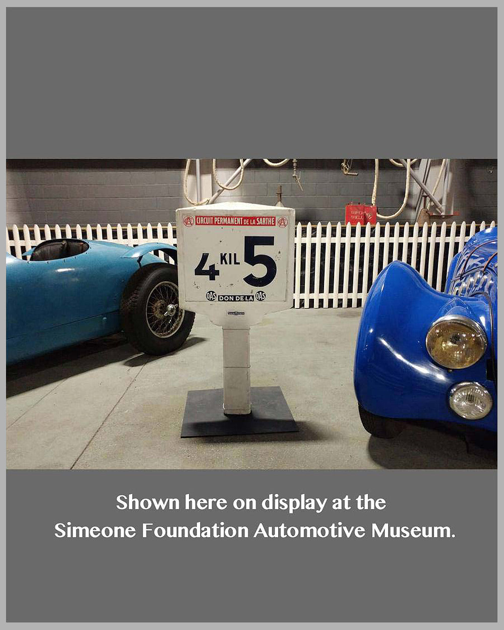 Authentic Le Mans Race Track Michelin Marker Sign L art Et L automobile authentic-le-mans-race-track-michelin-marker-sign-l-art-et-l-automobile