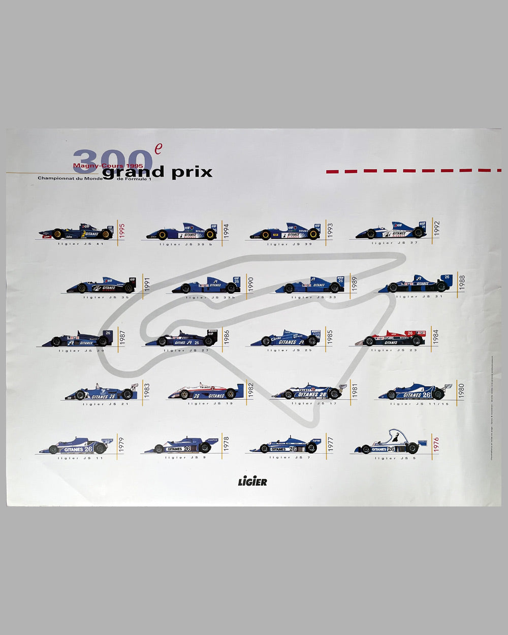 Ligier Formula 1 history poster