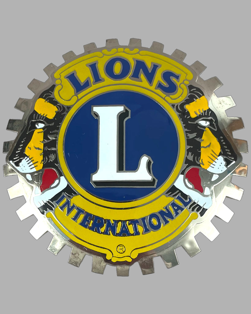 Lions International カーバッジ グリルバッジ Lions Club International grill badge - l'art et l'automobile
