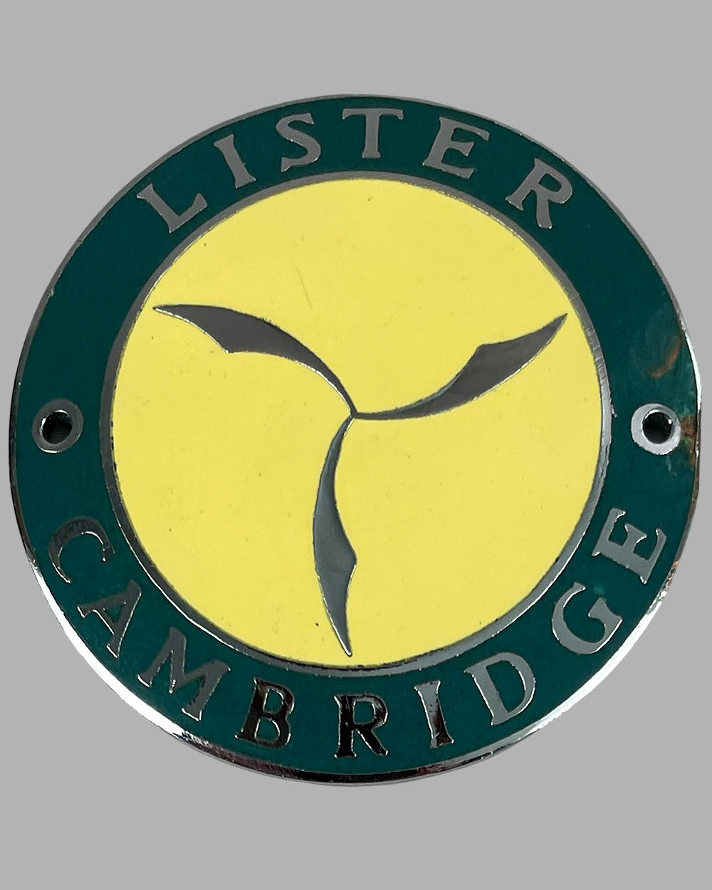 Lister logo front badge