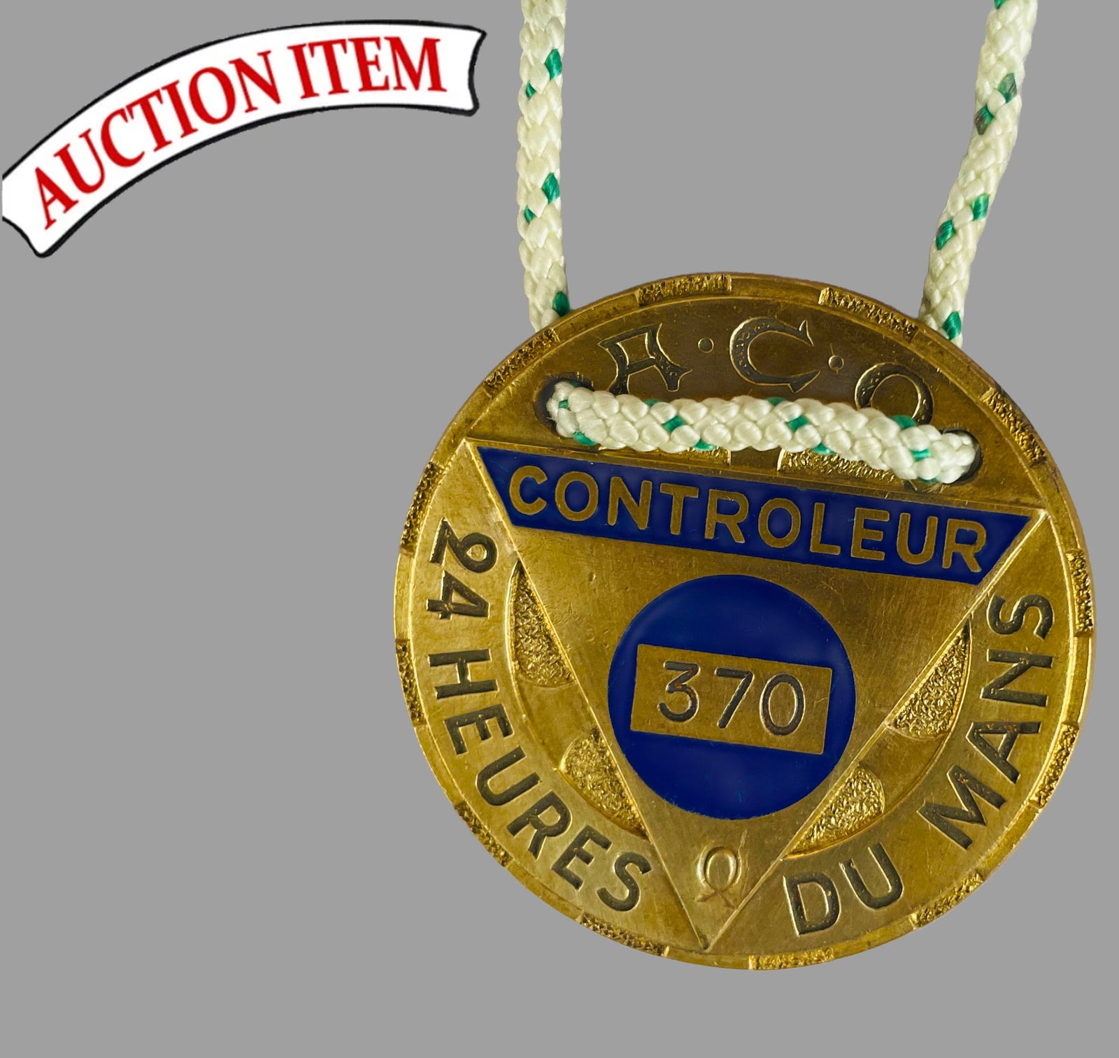 A.C.O. controller badge pin, 1960’s. 1970’s