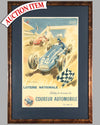 1940's Loterie Nationale original advertising poster by Geo Ham