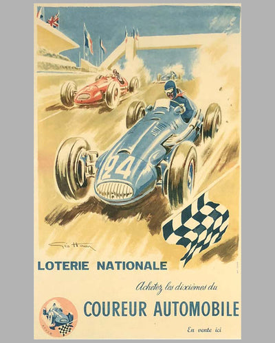 Loterie Nationale original advertising Poster by Geo Ham 2