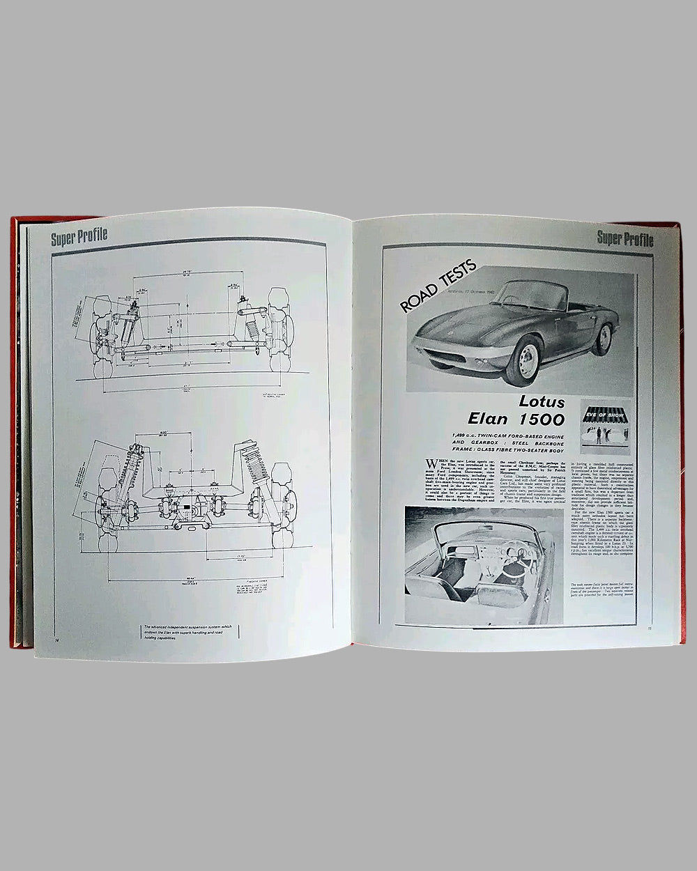 Two Lotus books, Lotus Elan Super Profile by Graham Arnold, 1982 and Lotus Elan &amp; Europa by John Bolster, 1980 6