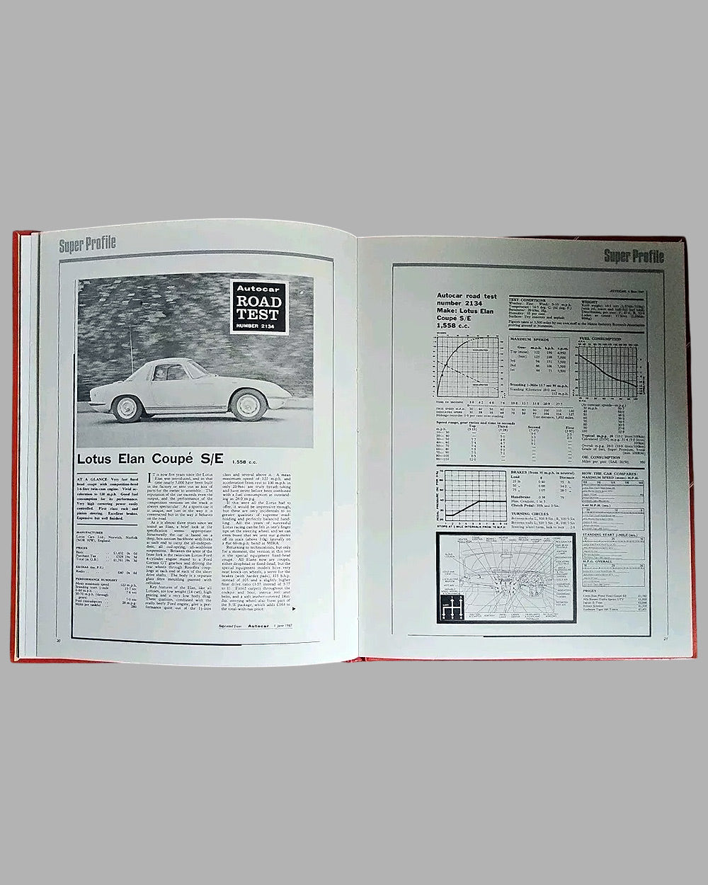 Two Lotus books, Lotus Elan Super Profile by Graham Arnold, 1982 and Lotus Elan & Europa by John Bolster, 1980 5