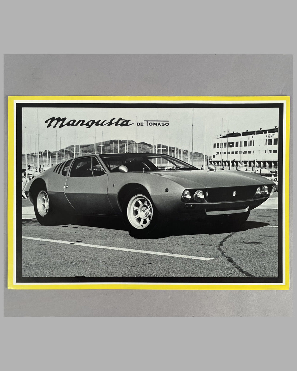 De Tomaso Mangusta factory sales brochure