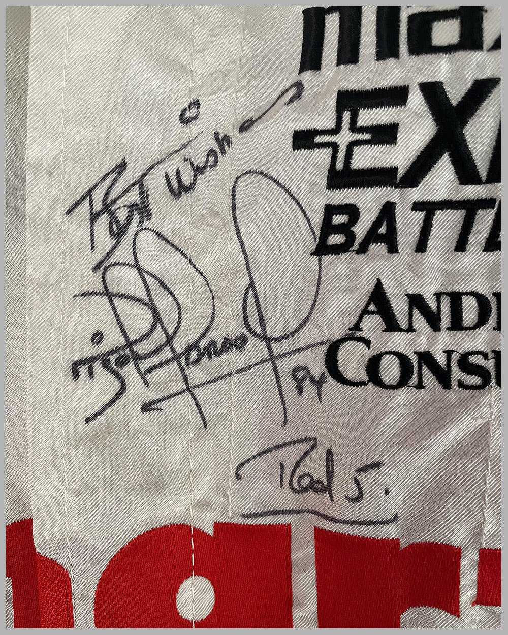 Nigel Mansell autographed crew suit by Sparco 5