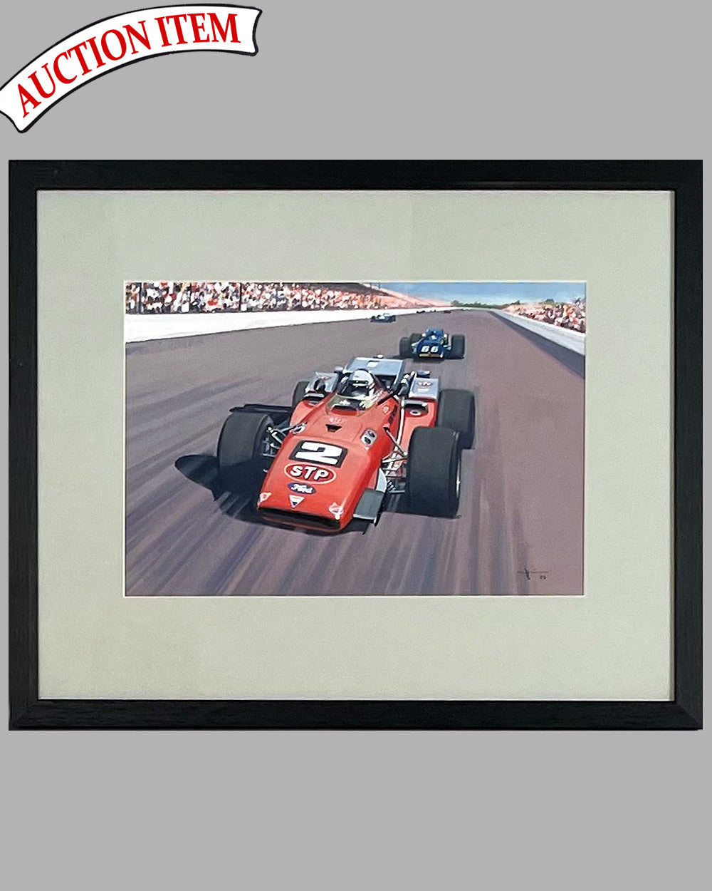 Mario painting by Martin Tomlinson, U.K.