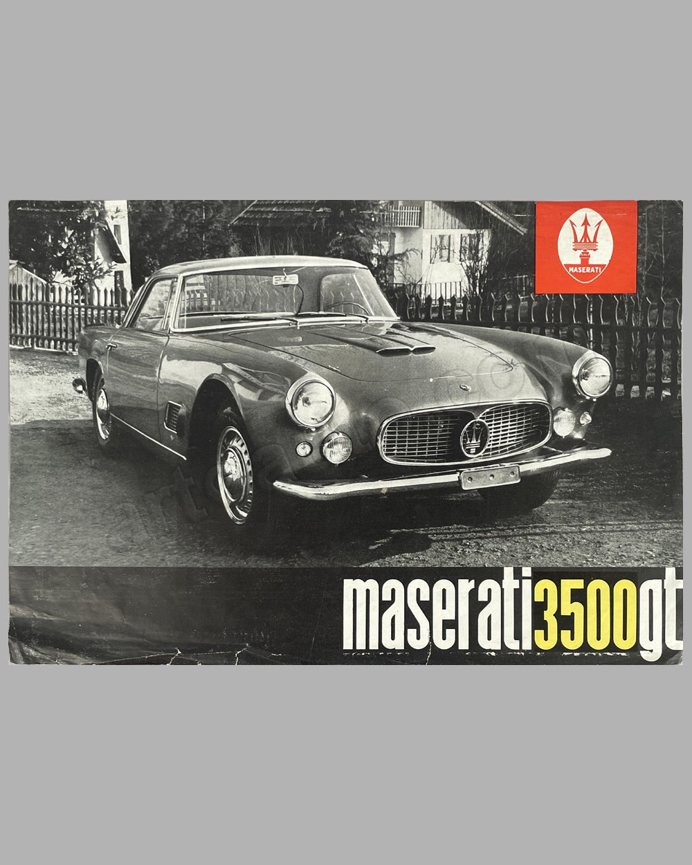 Maserati 3500 GT original factory sales sheet (brochure), 1960