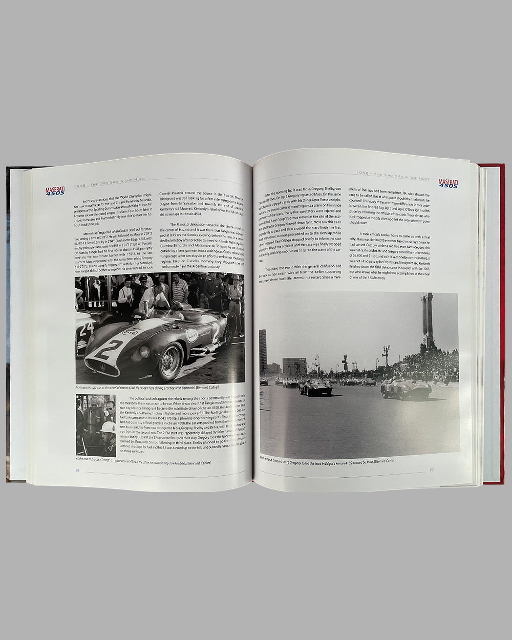 Maserati 450S - The Fastest Sports Racing Car of the 50’s book by Mechel Bollée and Willem Oosthoek, 1st edition, 2005, signed by both authors 4