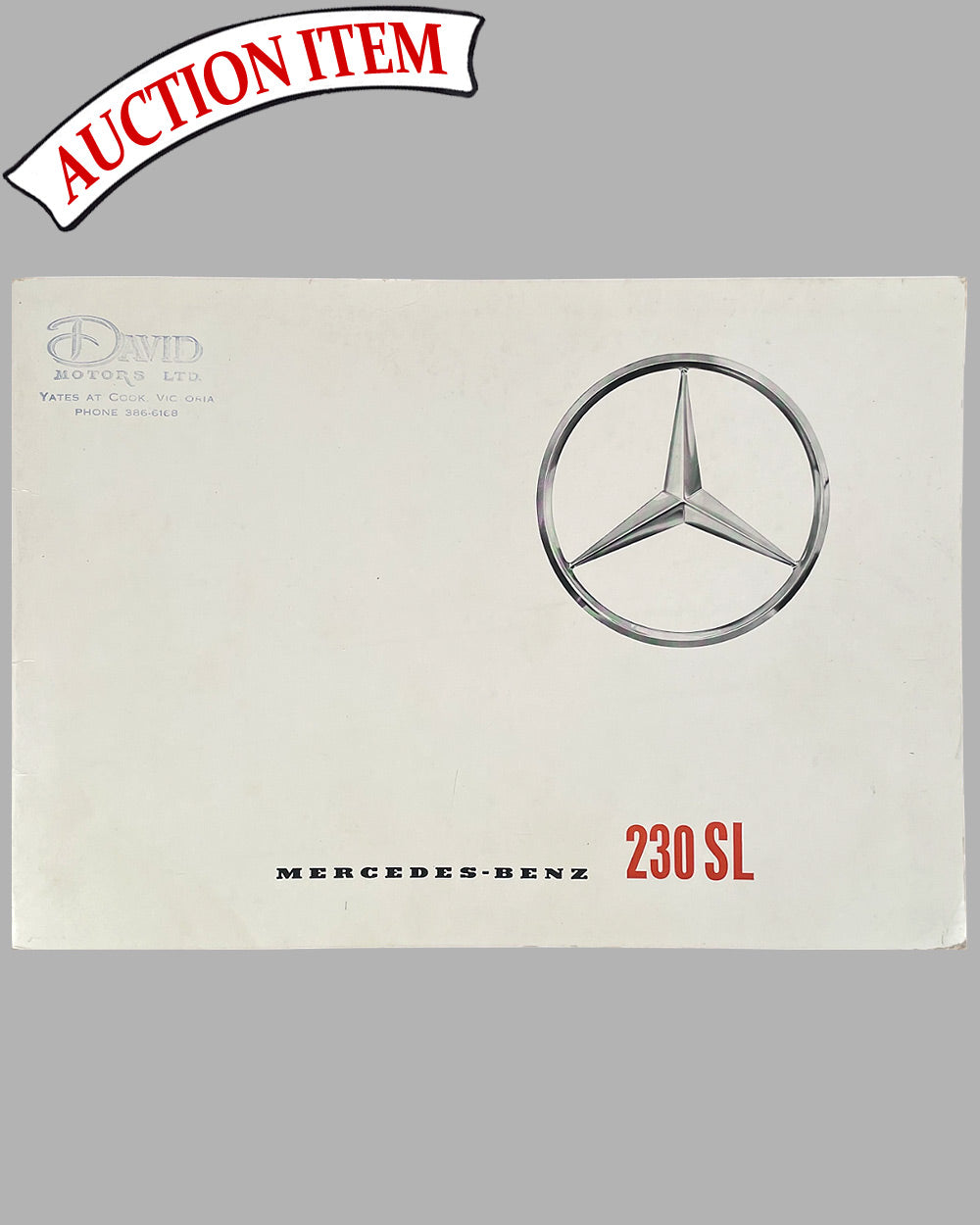 Mercedes Benz 230 SL Deluxe factory catalog