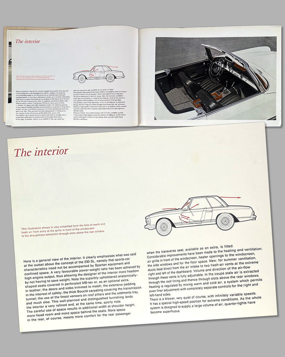 Mercedes Benz 230 SL Deluxe factory catalog 2